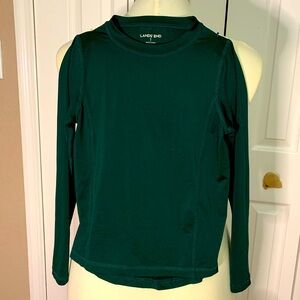 Lands' End Kids Long Sleeve Tee - Dark Green